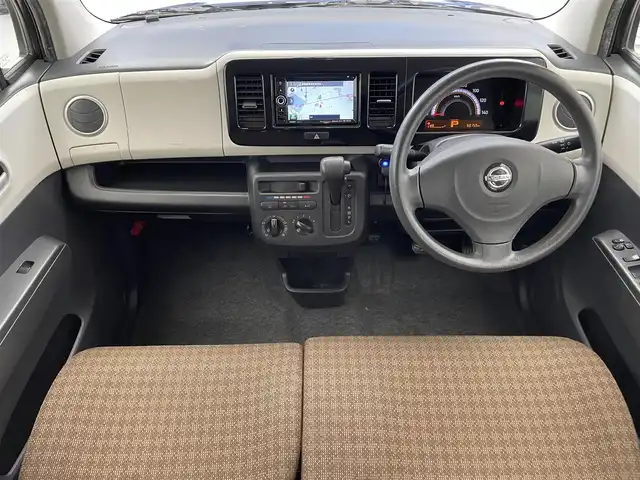 日産 モコ S 滋賀県 2014(平26)年 6.1万km アーバンブラウン 社外6.2インチナビ/【Bluetooth/CD/DVD/ワンセグTV】/バックカメラ/前後ドライブレコーダー/ETC/ドアバイザー/純正フロアマット/プッシュスタート/スマートキー