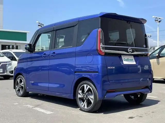 日産 ルークス HWS Gターボ プロパイロットED 東京都 2021(令3)年 3.1万km アトランティックブルー 純正ナビ/アラウンドビューモニター/エマージェンシーブレーキ/車線逸脱警報/ソナー/プロパイロット/ETC/アイドリングストップ/横滑り防止措置/ステアリングスイッチ/両側電動ドア/ドライブレコーダー