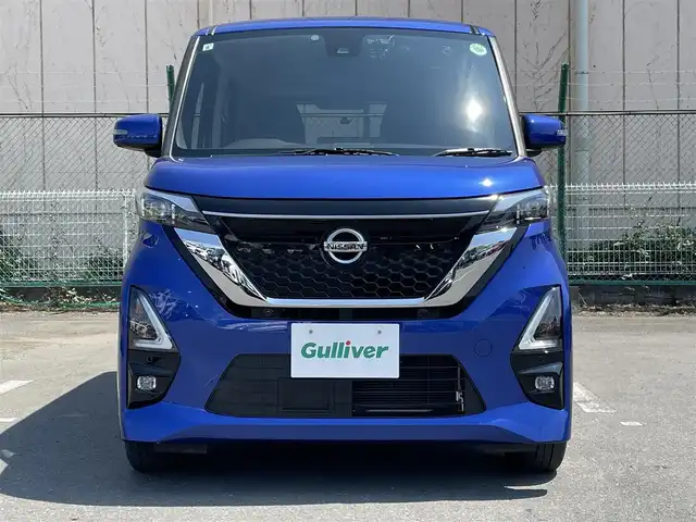 日産 ルークス HWS Gターボ プロパイロットED 東京都 2021(令3)年 3.1万km アトランティックブルー 純正ナビ/アラウンドビューモニター/エマージェンシーブレーキ/車線逸脱警報/ソナー/プロパイロット/ETC/アイドリングストップ/横滑り防止措置/ステアリングスイッチ/両側電動ドア/ドライブレコーダー