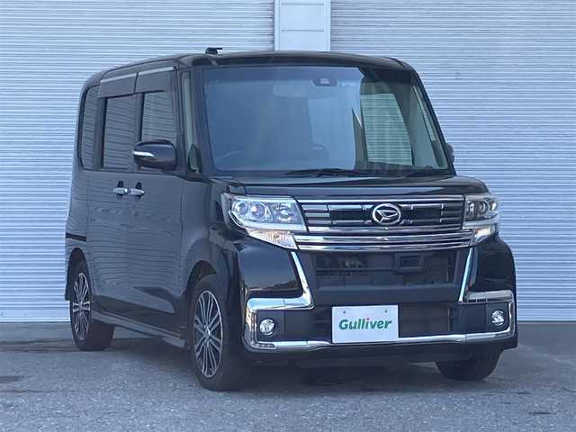 ダイハツ タント カスタム RS トップED SAⅡ 高知県 2016(平28)年 6万km ブラックマイカメタリック 純正ナビ　/ダイアトーンサウンド　/地デジＴＶ　/Bluetooth接続　/純正後席モニター　/バックカメラ　/両側パワースライドドア　/ドラレコ　/ハーフレザーシート　/ＥＴＣ　/スマアシII　/衝突軽減装置　/ＬＥＤライト　/フォグランプ　/オートライト