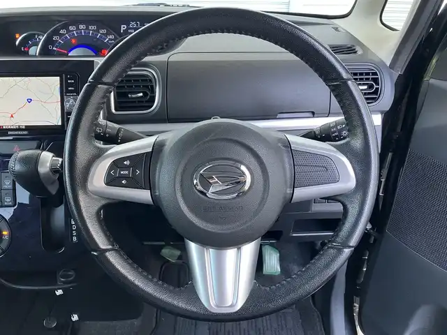 ダイハツ タント カスタム RS トップED SAⅡ 高知県 2016(平28)年 6万km ブラックマイカメタリック 純正ナビ　/ダイアトーンサウンド　/地デジＴＶ　/Bluetooth接続　/純正後席モニター　/バックカメラ　/両側パワースライドドア　/ドラレコ　/ハーフレザーシート　/ＥＴＣ　/スマアシII　/衝突軽減装置　/ＬＥＤライト　/フォグランプ　/オートライト