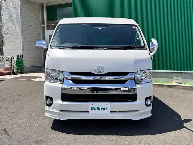 トヨタ ハイエース GL 宮城県 2018(平30)年 13.8万km ホワイトパールクリスタルシャイン ワンオーナー車/4WD/プリクラッシュセーフティ/レーンディパーチャーアラート/オートマチックハイビーム/社外フリップダウンモニター（TVM-FW1020）/社外ナビ（AVIC-RW801）/・CD/DVD/・Bluetooth/・フルセグTV/バックモニター/ETC/AC100V/100Wコンセント/シートカバー/左側パワースライドドア/バックドアイージークローザー/ウッドコンビステアリング/ステアリングスイッチ/MTモード付AT/LEDヘッドライト/フォグランプ/オートライト/スマートキー＆プッシュスタート/スペアキー1本/電動格納ミラー/フロアマット/ドアバイザー/Wエアバッグ/取扱説明書/保証書