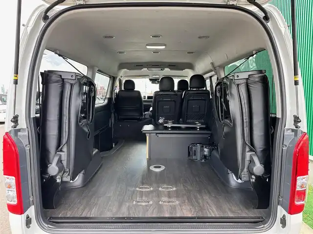 トヨタ ハイエース GL 宮城県 2018(平30)年 13.8万km ホワイトパールクリスタルシャイン ワンオーナー車/4WD/プリクラッシュセーフティ/レーンディパーチャーアラート/オートマチックハイビーム/社外フリップダウンモニター（TVM-FW1020）/社外ナビ（AVIC-RW801）/・CD/DVD/・Bluetooth/・フルセグTV/バックモニター/ETC/AC100V/100Wコンセント/シートカバー/左側パワースライドドア/バックドアイージークローザー/ウッドコンビステアリング/ステアリングスイッチ/MTモード付AT/LEDヘッドライト/フォグランプ/オートライト/スマートキー＆プッシュスタート/スペアキー1本/電動格納ミラー/フロアマット/ドアバイザー/Wエアバッグ/取扱説明書/保証書
