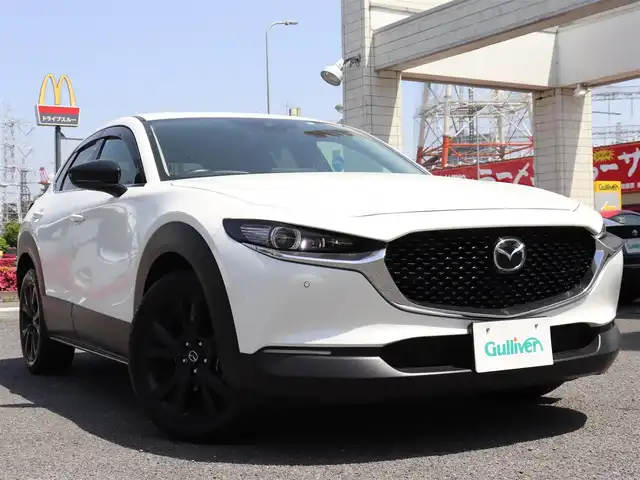 マツダ ＣＸ－３０ 20S ブラックトーンED 神奈川県 2023(令5)年 2万km スノーフレイクホワイトパールマイカ ワンオーナー/クルージング＆トラフィック・サポート/電動格納リモコン式グロスブラックドアミラー/（オート格納／ヒーテッド機能）/マツダコネクト　（8.8インチ専用ディスプレイ）/アクティブクルーズコントロール/アドバンスドキーレスエントリーシステム＆ブラックエンジンスタートリング＋スペアキー/アダプティブLEDヘッドライト/ETC/バックカメラ/前後ドライブレコーダー/保証書/取説