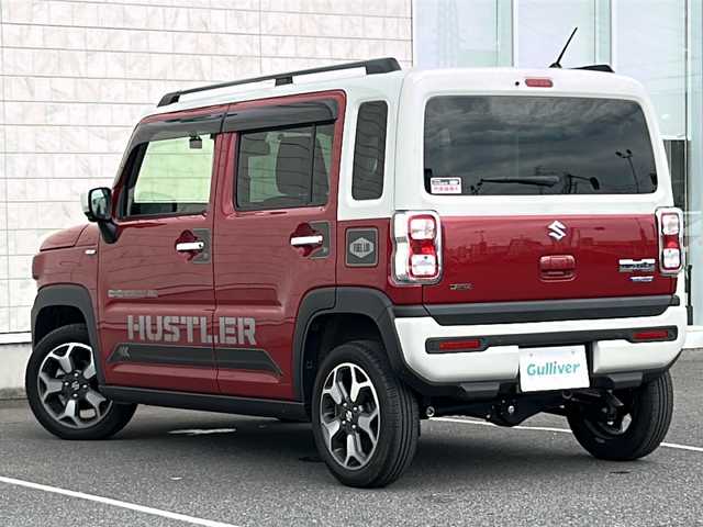 スズキ ハスラー Jスタイル Ⅱ 茨城県 2023(令5)年 1万km フェニックスレッドパール/ソフトベージュメタリック ワンオーナー/純正9inメモリナビ/(地デジTV・CD・DVD・BT・USB・ラジオ再生)/レーダークルーズコントロール/レーンアシスト/スズキセーフティサポート/・デュアルカメラブレーキサポート/・後退時ブレーキサポート/・誤発進抑制/・車線逸脱抑制警報/・標識認識/・先行車発進警報/・アラウンドビューカメラ/シートヒーター/ドライブレコーダー/ETC/オートライト/LEDヘッドライト/純正15inアルミホイール/純正フロアマット/スマートキー/取扱説明書/保証書