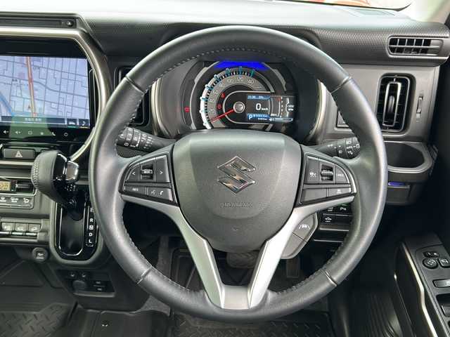 スズキ ハスラー Jスタイル Ⅱ 茨城県 2023(令5)年 1万km フェニックスレッドパール/ソフトベージュメタリック ワンオーナー/純正9inメモリナビ/(地デジTV・CD・DVD・BT・USB・ラジオ再生)/レーダークルーズコントロール/レーンアシスト/スズキセーフティサポート/・デュアルカメラブレーキサポート/・後退時ブレーキサポート/・誤発進抑制/・車線逸脱抑制警報/・標識認識/・先行車発進警報/・アラウンドビューカメラ/シートヒーター/ドライブレコーダー/ETC/オートライト/LEDヘッドライト/純正15inアルミホイール/純正フロアマット/スマートキー/取扱説明書/保証書