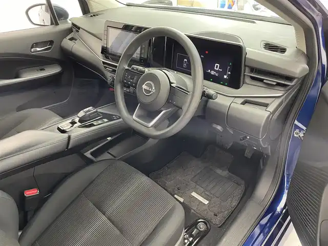 日産 ノート X 滋賀県 2021(令3)年 5万km オーロラフレアブルーパール 純正９型メモリーナビ/【Bluetooth/CD/DVD/フルセグ】/フロントカメラ/バックカメラ/前後ソナー/LEDヘッドライド/オートハイビーム/電子パーキング/オートホールド/社外１６AW/ステアリングリモコン/プッシュスタート/スマートキー/ビルトインETC