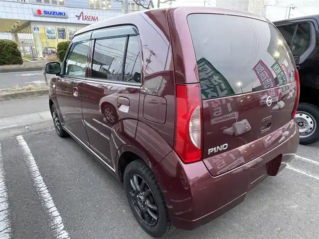 日産 ピノ S 宮城県 2009(平21)年 10.2万km クラッシーレッドP 電動ミラー/純正フロアマット/ETC/社外オーディオ（CD・ラジオ）