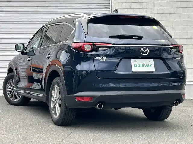 マツダ ＣＸ－８ XD Lパッケージ 道東・釧路十勝 2019(令1)年 5.9万km ディープクリスタルブルーマイカ ワンオーナー/4WD/純正ナビ/(FM AM CD DVD BT フルセグTV)/全方位カメラ/パワーバックドア/シートヒーター /シートクーラー/ヘッドアップディスプレイ/衝突軽減ブレーキ/レーダークルーズコントロール/パワーシート/BOSEサウンド/電子パーキング/オートホールド/純正AW付冬タイヤ4本積込/ETC/プッシュスタート/スマートキー/LEDヘッドライト/フォグランプ/リアフォグ/パドルシフト/保証書/取扱説明書