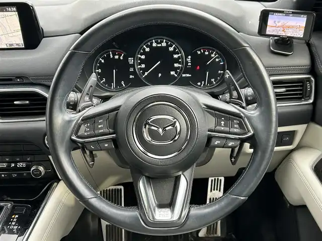 マツダ ＣＸ－８ XD Lパッケージ 道東・釧路十勝 2019(令1)年 5.9万km ディープクリスタルブルーマイカ ワンオーナー/4WD/純正ナビ/(FM AM CD DVD BT フルセグTV)/全方位カメラ/パワーバックドア/シートヒーター /シートクーラー/ヘッドアップディスプレイ/衝突軽減ブレーキ/レーダークルーズコントロール/パワーシート/BOSEサウンド/電子パーキング/オートホールド/純正AW付冬タイヤ4本積込/ETC/プッシュスタート/スマートキー/LEDヘッドライト/フォグランプ/リアフォグ/パドルシフト/保証書/取扱説明書
