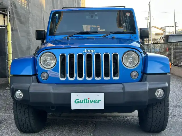 クライスラー・ジープ ジープ ラングラー アンリミテッド サハラ 千葉県 2016(平28)年 8万km 青 取扱説明書、保証書、スペアキー/社外SDナビ　AVIC-RZ103/AM/FM/BT/ワンセグ/クルーズコントロール/ステアリングスイッチ/前後ドライブレコーダー/サイドカメラ/ETC/背面タイヤ/ダウンヒルコントロール/横滑り防止機能/アルパインスピーカー/ルーフキャリア