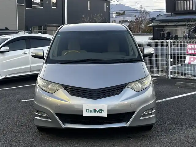 トヨタ エスティマ アエラス Gパッケージ 静岡県 2006(平18)年 16万km ミディアムシルバーメタリック ユーザー買取車両/純正HDDナビ（NHDP-W56S）/[AM/FM/CD/TV/DVD]/純正17インチAW/純正キセノンヘッドライト/エンジンスタートボタン/スマートキー/MTモード付AW/クルーズコントロール/WAC/ETC/フリップダウンモニター/3列シート/オットマン/ウォークスルー/パワーシート（D席のみ）/両側パワースライドドア/AFS/保証書/取扱説明書
