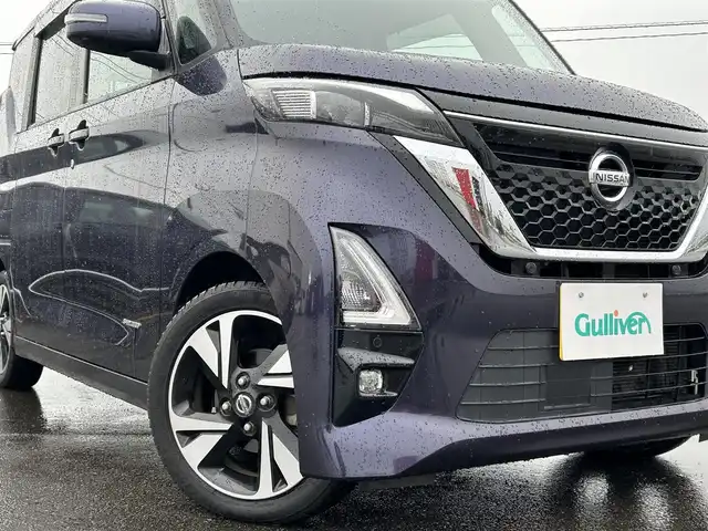 日産 ルークス HWS Gターボ プロパイロットED 佐賀県 2020(令2)年 6.4万km アメジストパープル プロパイロット2.0/・インテリジェントクルーズコントロール/・ハンドル支援/純正メモリナビゲーション/Bluetooth　CD　DVD　FM　AM　SD　USB/全方位カメラ/前方ドライブレコーダー/ビルトインETC/両側パワースライドドア/ハンズフリーオートスライドドア/AUTOHOLD/革巻きステアリング/ステアリングリモコン/純正LEDヘッドライト/純正フロアマット/純正15インチアルミホイール/純正ドアバイザー/フォグランプ/スペアキー1本