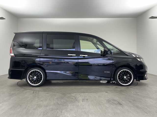 日産 セレナ ハイウェイスターVセレクションⅡ 兵庫県 2019(令1)年 3.5万km ダイヤモンドブラック ・セーフティパックB/・プロパイロット（自動運転技術）/・エマージェンシーブレーキ/・車線逸脱防止支援システム/・ＳＲＳカーテンエアバック/・インテンジェントアラウンドビューモニター/・インテリジェントルームミラー/・踏み間違い衝突防止アシスト/・フロントバックソナー/・純正９型ナビ&TV&CD&DVD&SD&BT/・純正リアフリップダウンモニター　/・全方位カメラ　/・デジタルインナーミラー/・ドライブレコーダー　/・ビルトインＥＴＣ　/・横滑り防止装置　/・ＬＥＤヘッドライト　/・オートライト　/・両側パワースライドドア/・タッチフリースライドドア/・アイドリングストップ/・社外18インチAW/・プッシュスタート/・スペアキー/・スマートキー