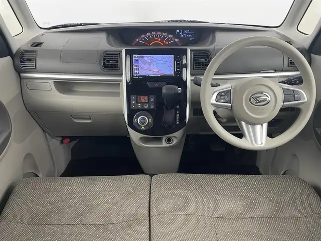 ダイハツ タント X ターボ SAⅢ 埼玉県 2017(平29)年 3.8万km パールホワイトⅢ 社外ナビ　CN-RE03WD/(Bluetooth/USB/CD/DVD/AM/FM)/地デジフルセグ/バックカメラ/前方ドライブレコーダー/ETC/片側パワースライドドア/衝突軽減ブレーキ/オートマチックハイビーム/アイドリングストップ/運転席シートヒーター/ロールサンシェード/フロントフォグランプ/プッシュスタート/ステアリングリモコン/純正フロアマット/純正ドアバイザー/社外14インチアルミホイール