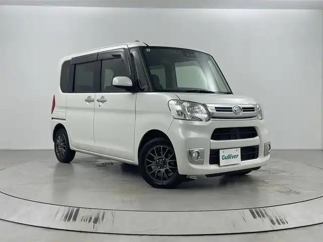ダイハツ タント X ターボ SAⅢ 埼玉県 2017(平29)年 3.8万km パールホワイトⅢ 社外ナビ　CN-RE03WD/(Bluetooth/USB/CD/DVD/AM/FM)/地デジフルセグ/バックカメラ/前方ドライブレコーダー/ETC/片側パワースライドドア/衝突軽減ブレーキ/オートマチックハイビーム/アイドリングストップ/運転席シートヒーター/ロールサンシェード/フロントフォグランプ/プッシュスタート/ステアリングリモコン/純正フロアマット/純正ドアバイザー/社外14インチアルミホイール