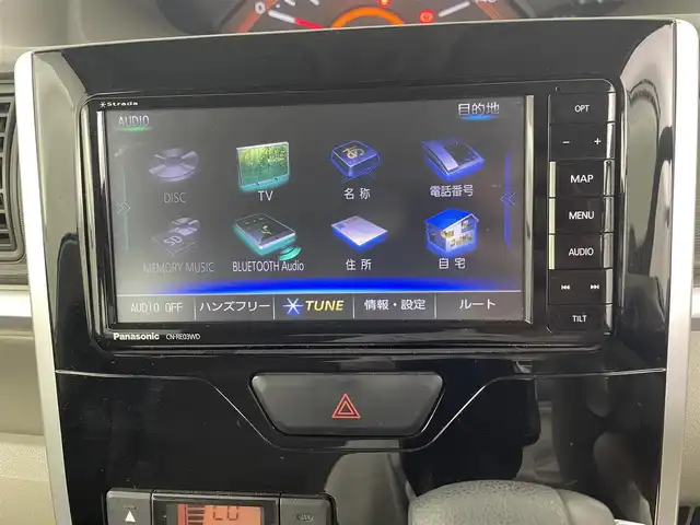 ダイハツ タント X ターボ SAⅢ 埼玉県 2017(平29)年 3.8万km パールホワイトⅢ 社外ナビ　CN-RE03WD/(Bluetooth/USB/CD/DVD/AM/FM)/地デジフルセグ/バックカメラ/前方ドライブレコーダー/ETC/片側パワースライドドア/衝突軽減ブレーキ/オートマチックハイビーム/アイドリングストップ/運転席シートヒーター/ロールサンシェード/フロントフォグランプ/プッシュスタート/ステアリングリモコン/純正フロアマット/純正ドアバイザー/社外14インチアルミホイール