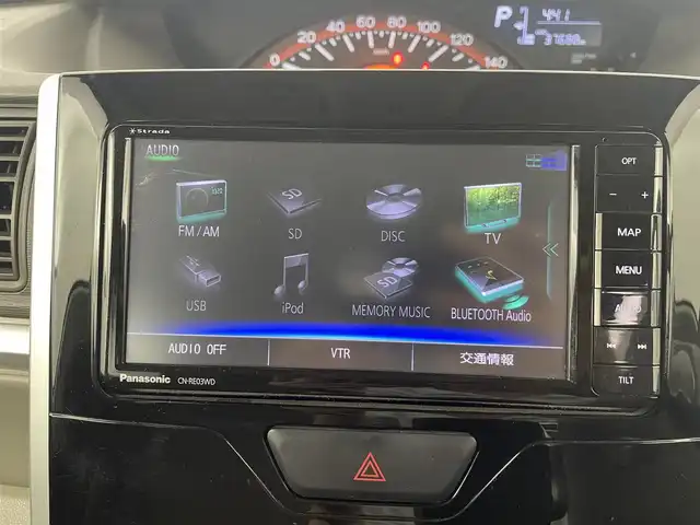 ダイハツ タント X ターボ SAⅢ 埼玉県 2017(平29)年 3.8万km パールホワイトⅢ 社外ナビ　CN-RE03WD/(Bluetooth/USB/CD/DVD/AM/FM)/地デジフルセグ/バックカメラ/前方ドライブレコーダー/ETC/片側パワースライドドア/衝突軽減ブレーキ/オートマチックハイビーム/アイドリングストップ/運転席シートヒーター/ロールサンシェード/フロントフォグランプ/プッシュスタート/ステアリングリモコン/純正フロアマット/純正ドアバイザー/社外14インチアルミホイール