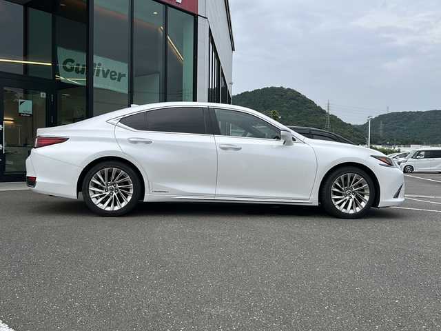 レクサス ＥＳ 300h バージョンL 鹿児島県 2019(令1)年 0.6万km 白 ワンオーナー/純正ナビ/Bluetooth/TV/DVD/CD/デジタルインナーミラー/全周囲カメラ/クルーズコントロール/LTA/シートヒーター/ハンドルヒーター/障害物アラーム/パワーシート/サンルーフ/USB/純正フロアマット/純正AW