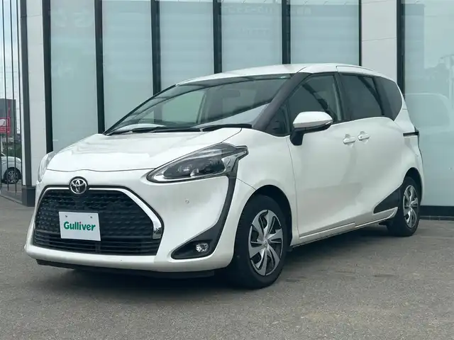 トヨタ シエンタ G クエロ 大阪府 2019(令1)年 3.5万km ホワイトパールクリスタルシャイン 社外ナビ /  フルセグTV/CD/DVD/Bluetooth/USB/バックモニター/横滑り防止装置/コーナセンサー/両側パワースライドドア/アイドリングストップ/ドライブレコーダー/オートマチックハイビーム/純正15インチアルミホイール/ハーフレザーシート/純正フロアマット/プッシュスタート/スマートキー/ＥＴＣ/ＬＥＤライト