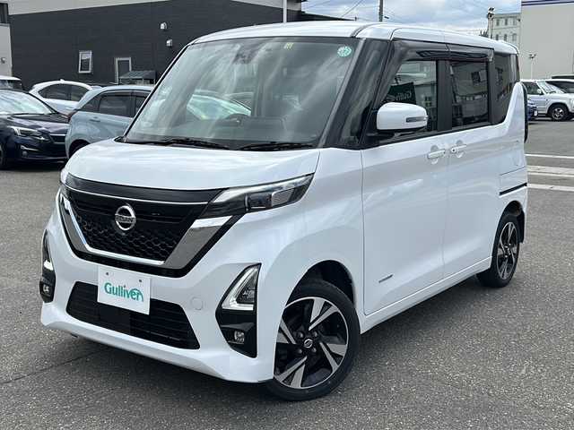 日産 ルークス HWS X プロパイロットED 秋田県 2022(令4)年 6万km ホワイトパール 純正メモリナビ（BT/TV）/前方位カメラ/クルーズコントロール（追従あり）/シートヒーター（D＋N席）/オートホールド/純正ETC2.0
