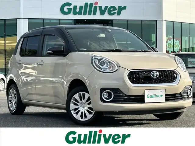 トヨタ パッソ モーダ　S 島根県 2018(平30)年 4.6万km ブラックマイカメタリック/パウダリーベージュメタリック 2トーン 登録時走行距離45972km/衝突被害軽減システム/社外SDナビ/【CD  ワンセグ AUX】/LEDオートヘッドライト/アイドリングストップ/電動格納ミラー/フォグランプ/ETC/コーナーセンサー（後）/純正フロアマット