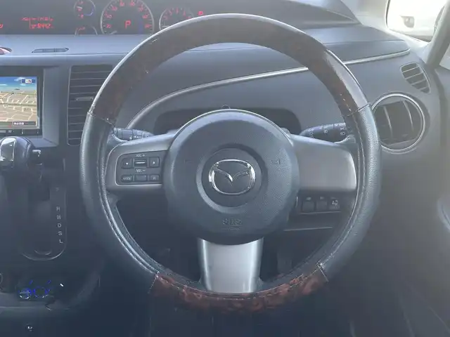 マツダ ビアンテ 20S 静岡県 2013(平25)年 11.5万km ラディアントエボニーマイカ 社外ナビ　/後席モニター　/・フルセグＴＶ　/・Ｂｌｕｅｔｏｏｔｈ接続　/・ＤＶＤ再生　/・ＵＳＢ入力端子　/両側パワースライドドア　/スマートキー　/スペアキー　/バックカメラ　/ビルトインＥＴＣ　/ＨＩＤオートライト　/純正１６インチホイール/取扱説明書/保証書