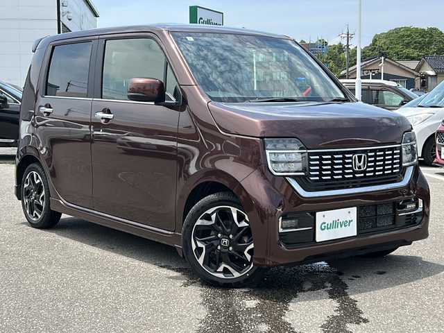 ホンダ Ｎ ＷＧＮ カスタム Lターボ ホンダS 石川県 2021(令3)年 7.7万km プレミアムアガットブラウンP ワンオーナー/ホンダセンシング/・衝突軽減ブレーキ/・誤発信抑制機能/・渋滞追従機能付アダプティブクルーズコントロール/・斜線維持支援システム/・路外逸脱抑制機能/・オートハイビーム/純正メモリナビゲーション/【CD・DVD・Bluetooth・SD・フルセグTV】/型番：VXU-217XBi/リヤソナーセンサー/ビルトインETC/バックカメラ/LEDヘッドライト/・オートライト/・フォグランプ/スマートキー/・プッシュスタート/本革巻きステアリング/・ステアリングリモコン/・パドルシフト/ヘッドライトレベライザー/純正フロアマット/新車時保証書/取扱説明書