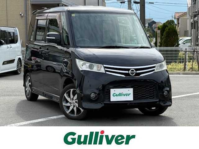 日産 ルークス ハイウェイスター 長野県 2012(平24)年 8.4万km ブルーイッシュブラック ワンセグ　/メモリナビ　/ＣＤ／ＤＶＤ　/Ｂｌｕｅｔｏｏｔｈ接続　/プッシュスタート/ＥＴＣ　/ベンチシート　/ＨＩＤヘッドライト　/オートライト　/衝突軽減システム　/盗難防止　/片側スライドドア