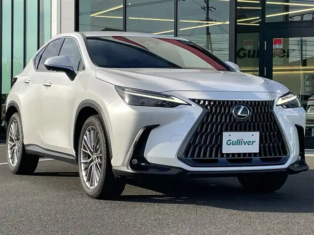 レクサス ＮＸ 350h バージョンL 鹿児島県 2023(令5)年 1.6万km ソニッククォーツ ワンオーナー/純正ディスプレイナビ/（Bluetooth/フルセグTV/Apple Car Play/Android Auto）/パノラマモニター/電動リアゲート/レーダークルーズコントロール/LEDヘッドライト/レザーシート/シートヒーター/エアシート/純正20インチアルミホイール/前後ドライブレコーダー/デジタルインナーミラー