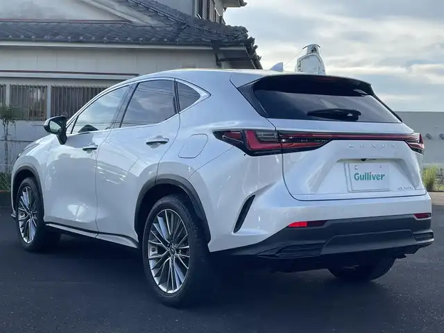 レクサス ＮＸ 350h バージョンL 鹿児島県 2023(令5)年 1.6万km ソニッククォーツ ワンオーナー/純正ディスプレイナビ/（Bluetooth/フルセグTV/Apple Car Play/Android Auto）/パノラマモニター/電動リアゲート/レーダークルーズコントロール/LEDヘッドライト/レザーシート/シートヒーター/エアシート/純正20インチアルミホイール/前後ドライブレコーダー/デジタルインナーミラー