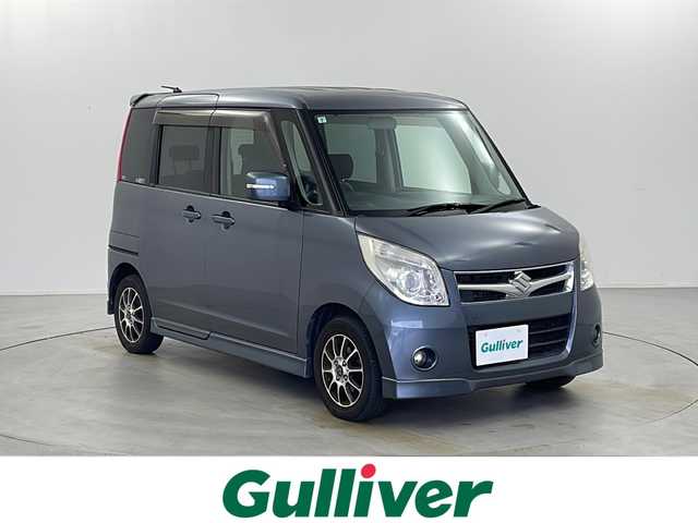 スズキ パレット T 栃木県 2009(平21)年 13.8万km アズールグレーパールメタリック 禁煙車/社外ナビ/（CD/DVD/BT/TV/AM/FM/SD)/両側パワースライドドア/HIDヘッドライト/バックカメラ/フォグライト/サイドバイザー/電動格納ミラー/オートライト/オートエアコン/スマートキー/プッシュスタート/ドアバイザー