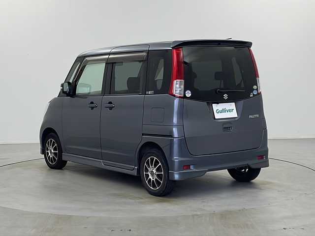 スズキ パレット T 栃木県 2009(平21)年 13.8万km アズールグレーパールメタリック 禁煙車/社外ナビ/（CD/DVD/BT/TV/AM/FM/SD)/両側パワースライドドア/HIDヘッドライト/バックカメラ/フォグライト/サイドバイザー/電動格納ミラー/オートライト/オートエアコン/スマートキー/プッシュスタート/ドアバイザー