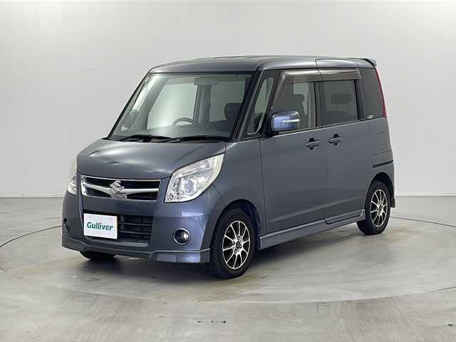 スズキ パレット T 栃木県 2009(平21)年 13.8万km アズールグレーパールメタリック 禁煙車/社外ナビ/（CD/DVD/BT/TV/AM/FM/SD)/両側パワースライドドア/HIDヘッドライト/バックカメラ/フォグライト/サイドバイザー/電動格納ミラー/オートライト/オートエアコン/スマートキー/プッシュスタート/ドアバイザー