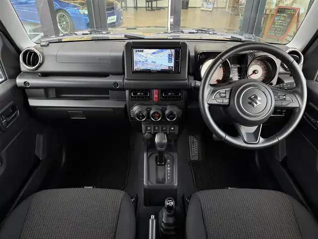 スズキ ジムニー XC 栃木県 2022(令4)年 3万km ブルーイッシュブラックパール3 ワンオーナー /デュアルセンサーブレーキサポート/純正ナビ/Bluetoothオーディオ/DVD再生機能/ステリモ/ビルトインETC/シートヒーター/クルーズコントロール/LEDヘッドライト/ミラーヒーター/スマートキー×2