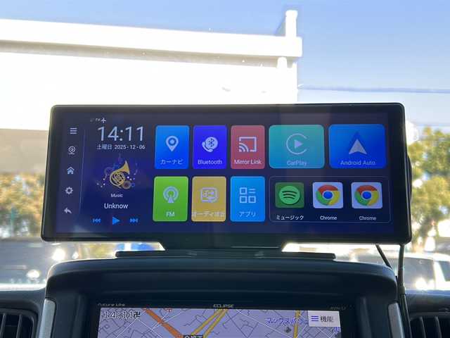 スズキ エブリイ ジョイン 兵庫県 2017(平29)年 8.7万km ブルーイッシュブラックパール3 岡モータース ミニチュアクルーズSV/取扱説明書/保証書/社外SDナビ（フルググ/Bluetooth/AM/FM/DISC/SD）/インチアップ/ドラレコ前後/ETC/バックカメラ/革調シートカバー/衝突軽減ブレーキ/後付けモニター/2nd発進/MTモード/純正フロアマット/社外アルミホイール/LEDヘッドライト/両側スライドドア