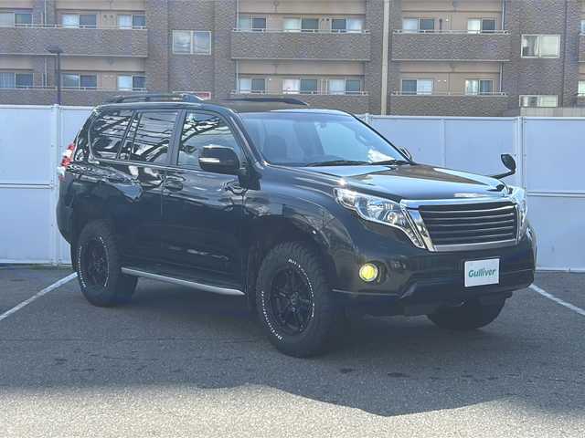 トヨタ ランドクルーザー プラド TX アルジェントクロス 道央・札幌 2015(平27)年 13.4万km アティチュードブラックマイカ ワンオーナー/特別使用車/寒冷地仕様/HDDナビ/HDD　DVD　CD　ワンセグ　ラジオ/RAYS　DAYTONA　FDX　17インチアルミ/ETC/クルーズコントロール/LEDヘッドライト/フォグランプ/サンルーフ/ルーフレール/プッシュスタート/外エンジンスターター/スペアキー/オートライト/フロアマット