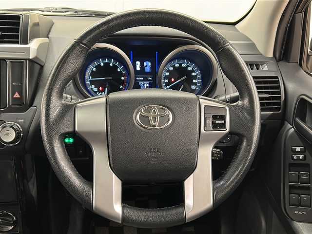 トヨタ ランドクルーザー プラド TX アルジェントクロス 道央・札幌 2015(平27)年 13.4万km アティチュードブラックマイカ /ワンオーナー//特別使用車//寒冷地仕様//サンルーフ//ルーフレール//HDDナビ//HDD　DVD　CD　ワンセグ　ラジオ//RAYS　DAYTONA　FDX　17インチアルミ//ETC//クルーズコントロール//LEDヘッドライト//フォグランプ//プッシュスタート//社外エンジンスターター//スペアキー//オートライト//フロアマット