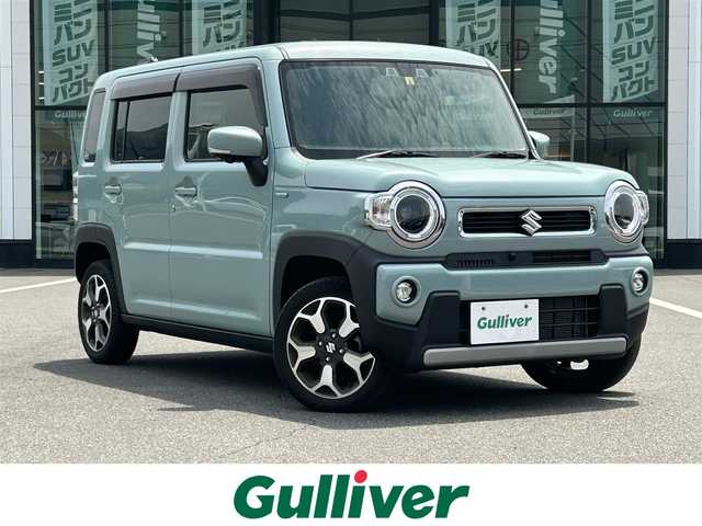 スズキ ハスラー HYBRID X 岡山県 2022(令4)年 3万km オフブルーM 純正ナビ　/全周囲カメラ　/バックカメラ　/フルセグＴＶ　/Ｂｌｕｅｔｏｏｔｈ接続　/ＥＴＣ　/プッシュスタート　/フルフラットシート　/アイドリングストップ　/ＵＳＢ入力　/１５インチ純正アルミホイール　/スマートキー