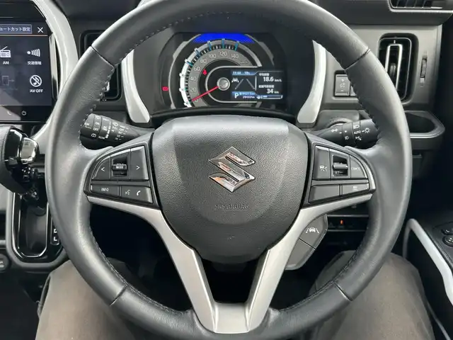 スズキ ハスラー HYBRID X 岡山県 2022(令4)年 3万km オフブルーM 純正ナビ　/全周囲カメラ　/バックカメラ　/フルセグＴＶ　/Ｂｌｕｅｔｏｏｔｈ接続　/ＥＴＣ　/プッシュスタート　/フルフラットシート　/アイドリングストップ　/ＵＳＢ入力　/１５インチ純正アルミホイール　/スマートキー