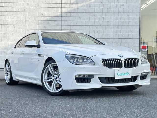 ＢＭＷ ６４０ｉ グランクーペ Mスポーツ 群馬県 2013(平25)年 6.9万km アルピンホワイトⅢ ターボ/純正HDDナビ/（CD/DVD/Bluetooth/AUX/USB/フルセグ）/バックカメラ/サンルーフ/ハーフレザーシート/前席パワーシート/シートヒーター/クルーズコントロール/オートブレーキホールド/プッシュスタート/アイドリングストップ/前後ドライブレコーダー/オートライト/オートエアコン/GPSレーダー/ステアリングスイッチ/パドルシフト/社外フロアマット/純正19インチAW/クリアランスソナー/LEDヘッドライト/Fグリル積込/H＆Rダウンサス積込/スペアキー×1