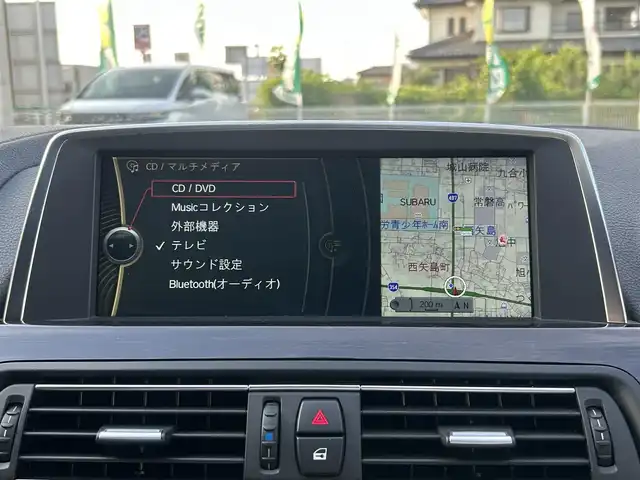 ＢＭＷ ６４０ｉ グランクーペ Mスポーツ 群馬県 2013(平25)年 6.9万km アルピンホワイトⅢ ターボ/純正HDDナビ/（CD/DVD/Bluetooth/AUX/USB/フルセグ）/バックカメラ/サンルーフ/ハーフレザーシート/前席パワーシート/シートヒーター/クルーズコントロール/オートブレーキホールド/プッシュスタート/アイドリングストップ/前後ドライブレコーダー/オートライト/オートエアコン/GPSレーダー/ステアリングスイッチ/パドルシフト/社外フロアマット/純正19インチAW/クリアランスソナー/LEDヘッドライト/Fグリル積込/H＆Rダウンサス積込/スペアキー×1