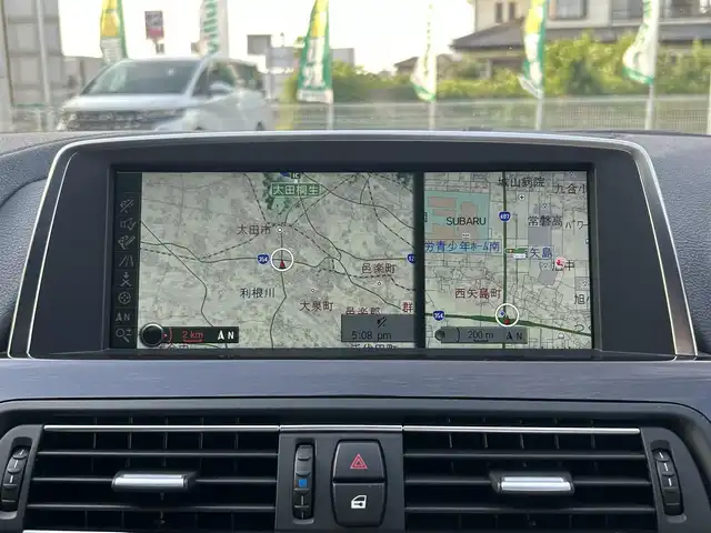 ＢＭＷ ６４０ｉ グランクーペ Mスポーツ 群馬県 2013(平25)年 6.9万km アルピンホワイトⅢ ターボ/純正HDDナビ/（CD/DVD/Bluetooth/AUX/USB/フルセグ）/バックカメラ/サンルーフ/ハーフレザーシート/前席パワーシート/シートヒーター/クルーズコントロール/オートブレーキホールド/プッシュスタート/アイドリングストップ/前後ドライブレコーダー/オートライト/オートエアコン/GPSレーダー/ステアリングスイッチ/パドルシフト/社外フロアマット/純正19インチAW/クリアランスソナー/LEDヘッドライト/Fグリル積込/H＆Rダウンサス積込/スペアキー×1
