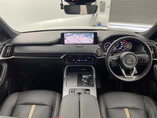 マツダ ＣＸ－６０ XD HV エクスクルーシブスポーツ 三重県 2022(令4)年 1.3万km ロジウムホワイトプレミアムメタリック 禁煙車/１２．３インチマツダコネクトナビ　/全方位カメラ/ＢＯＳＥプレミアムサウンド/ナッパレザー　/ＤＮ席シートベンチレーション　/全席シートヒーター　/DNパワーシート/シートメモリー/電動チルト&テレスコピック/革巻きステアリング/ステアリングスイッチ/レーダークルーズコントロール　/衝突被害軽減ブレーキ　/レーンキープアシスト/ブラインドスポットモニター/前後コーナーセンサー /電動リアゲート/ビルトインETC/純正前後ドライブレコーダー