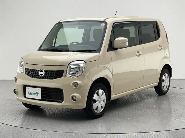 日産 モコ X 兵庫県 2012(平24)年 5.2万km ミルクティーベージュ 純正メモリーナビ/ワンセグ CD AUX MSV/バックカメラ/ETC/ドアバイザー/ヘッドライトレベライザー/純正フロアマット/プッシュスタート/スマートキー/スペアキー/ISOFIX