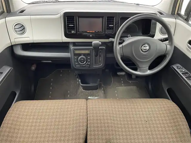 日産 モコ X 兵庫県 2012(平24)年 5.2万km ミルクティーベージュ 純正メモリーナビ/ワンセグ CD AUX MSV/バックカメラ/ETC/ドアバイザー/ヘッドライトレベライザー/純正フロアマット/プッシュスタート/スマートキー/スペアキー/ISOFIX