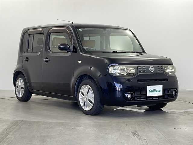 日産 キューブ 15X Vセレクション 栃木県 2013(平25)年 13.1万km サファイアブラック メーカーナビ/(CD/DVD/BT/AM/FM/フルセグ）/ビルトインＥＴＣ/前後ドライブレコーダー/電動格納ミラー/純正フロアマット/プッシュスタート/スマートキー/スペアキー