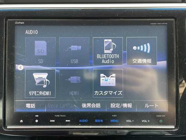 ホンダ ステップワゴン スパーダ ホンダセンシング 道東・釧路十勝 2017(平29)年 9.2万km ホワイトオーキッドパール 純正ナビ/・フルセグテレビ/・ＣＤ、ＤＶＤ、ＳＤ/・ＢＴ/・ＵＳＢ/・ＩＰＯＤ/・ラジオ/フリップダウンモニター/クルーズコントロール/両側パワースライドドア/社外エンジンスターター/電動格納ミラー/パドルシフト/ステアリングスイッチ/衝突軽減装置/車線逸脱警報装置