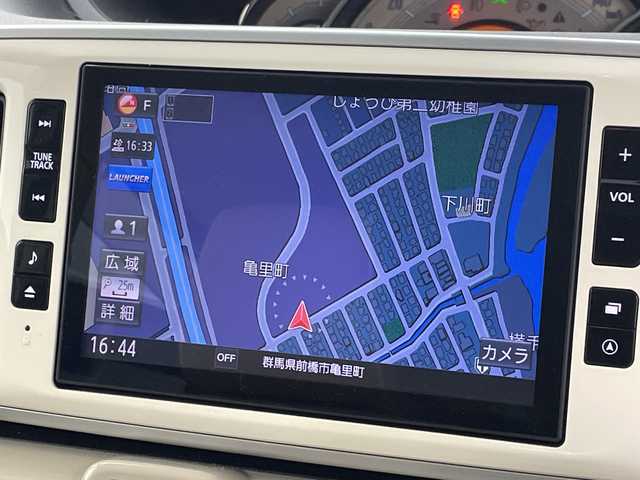 ダイハツ ムーヴ キャンバス G メイクアッフ SA Ⅱ 群馬県 2016(平28)年 4.6万km パールホワイトⅢ/ファインミントメタリック 2トーン 　純正８インチSDナビ　両側パワースライドドア　ETC　全方位カメラ　アイドリングストップ　フォグライト　LEDヘッドライト　ステアリングスイッチ　スマートキー　プッシュスタート　スペアキー　禁煙車