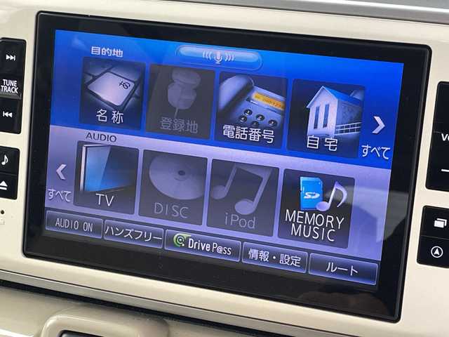 ダイハツ ムーヴ キャンバス G メイクアッフ SA Ⅱ 群馬県 2016(平28)年 4.6万km パールホワイトⅢ/ファインミントメタリック 2トーン 　純正８インチSDナビ　両側パワースライドドア　ETC　全方位カメラ　アイドリングストップ　フォグライト　LEDヘッドライト　ステアリングスイッチ　スマートキー　プッシュスタート　スペアキー　禁煙車